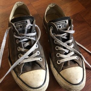 Converse Allstar shoes. Well worn. Still have lots of life left